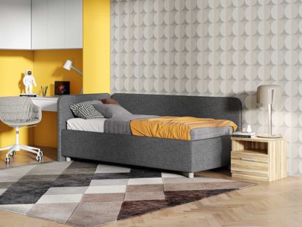 Кровать Сонум Capri Кашемир Бежевый (с подъемным механизмом) 90х190