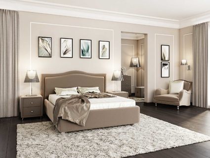 Кровать Nuvola Vicensa Style Bravo cream 200х200