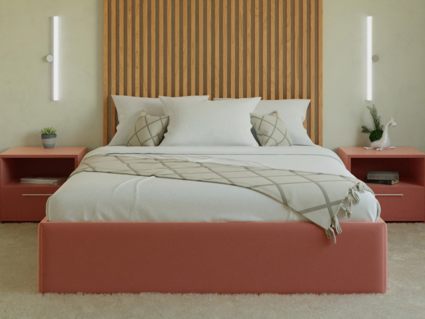 Кровать Lonax Белла велюр Dolly-17 (с основанием) 120х195