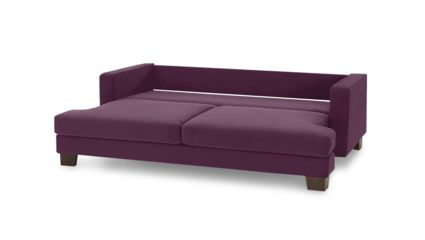 Диван Фиеста Мебель Марсель велюр Vivaldi 19 фиолетовый Длина 220 см