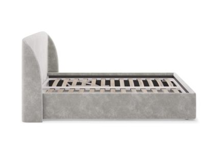 Кровать Сонум Nicole Микровелюр Светло-серый (с подъемным механизмом) 120х200