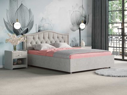 Кровать Сонум Ancona Экокожа Белая (с подъемным механизмом) 120х190