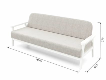 Диван Арско Флори трехместный салатовый Длина 194 см