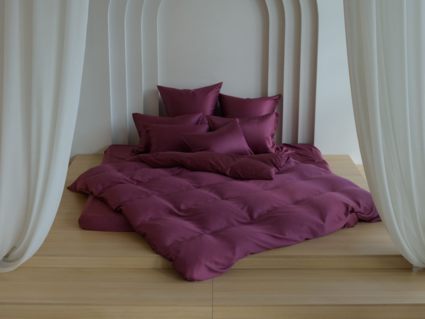 Простыня German Grass Purple Brilliant Grass на резинке 463