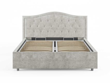 Кровать Сонум Ancona Экокожа Белая (с подъемным механизмом) 120х190