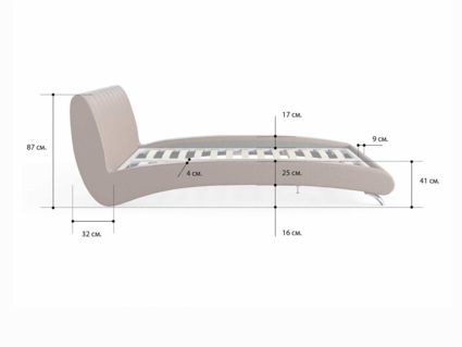 Кровать Сонум Verona Кашемир Бежевый 200х190