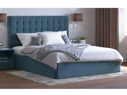 Кровать Lonax Аврора велюр Dolly-17 (с основанием)