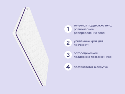 Матрас Базилик Бэби Мун 80х160