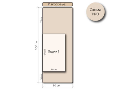 Кровать Mr.Mattress Site Box экокожа Black 90х190