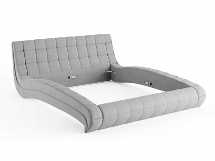 Кровать Сонум Milano Кашемир Бежевый (с подъемным механизмом) 160х190