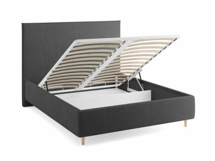 Кровать Сонум Eveline Экокожа Белая (с подъемным механизмом) 200х200