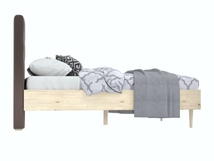 Кровать Арско Альмена Сосна/Велюр Grace 06