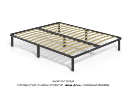 Кровать Lonax Кармела велюр Dolly-8 (с основанием) 160х195