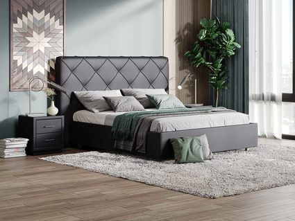 Кровать Сонум Manhattan Вельвет Латте (с подъемным механизмом)