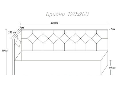Кровать Димакс Бриони с подъемным механизмом 120x200 Велюр Velutto 05 уцененная