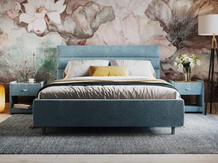 Кровать Сонум Linda Экокожа Белая 120х190