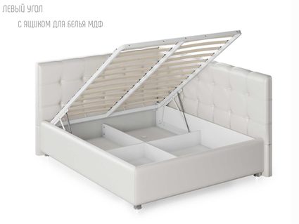 Кровать Nuvola Sabina угловая Velutto 14 (с подъемным механизмом) 120х200