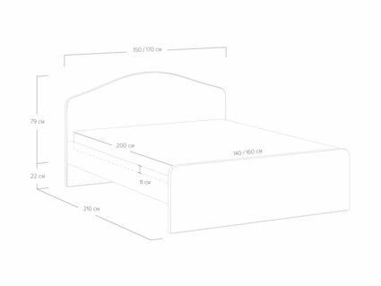 Кровать Сонум Emma Микровелюр лаванда