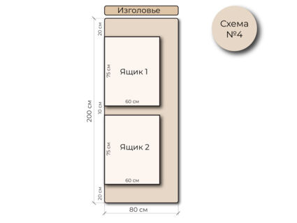 Кровать Mr.Mattress Site Box экокожа Black 90х190