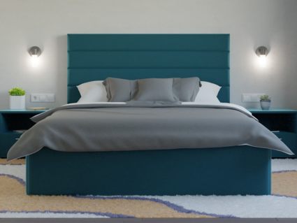 Кровать Lonax Кармела велюр Dolly-8 (с основанием) 160х195