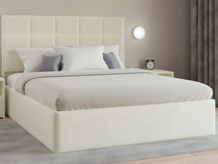 Кровать Lonax Адель велюр Dolly-13 (с основанием) 180х195