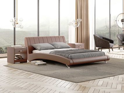 Кровать Сонум Verona Экокожа Белая 160х190