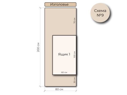 Кровать Mr.Mattress Site Box экокожа Black 90х190