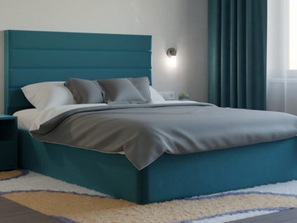 Кровать Lonax Кармела велюр Dolly-13 (с основанием) 160х200