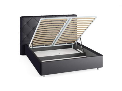 Кровать Сонум Manhattan Рогожка Мокко (с подъемным механизмом) 160х200