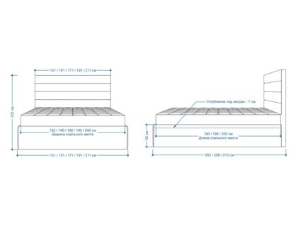 Кровать Lonax Кармела велюр Dolly-8 (с основанием) 160х195