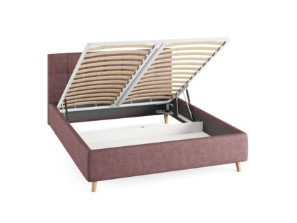 Кровать Сонум Bella Кашемир Синий (с подъемным механизмом) 90х190