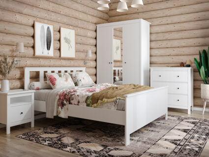 Кровать Гуд Лакк Сага белая 160х200