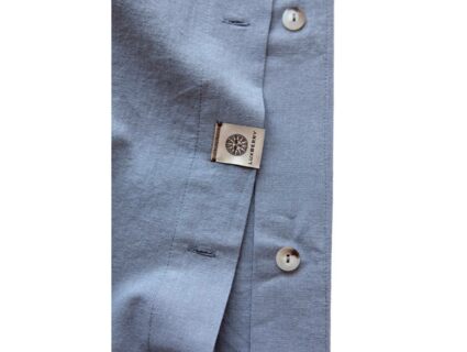 Комплект постельного белья Luxberry ЛЁН И ХЛОПОК голубой Евро