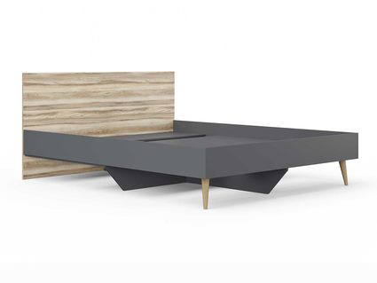 Кровать Сонум Ines Ясень ориноко + графит 90х200