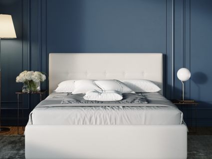 Кровать Nuvola Bianco Velutto 22 (с подъемным механизмом) 120х200