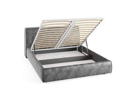 Кровать Сонум Altea Рогожка Пепельная (с подъемным механизмом) 160х200
