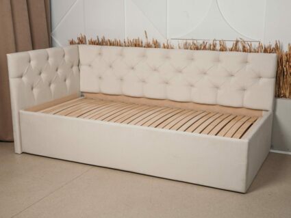 Кровать Димакс Бриони с подъемным механизмом 120x200 Велюр Velutto 05 уцененная