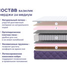 Кровать Димакс Левита с п/м + матрас Базилик Энерджи 24 медиум 140х200
