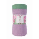 Плед Luxberry TULIP фиалка/базилик 150х200